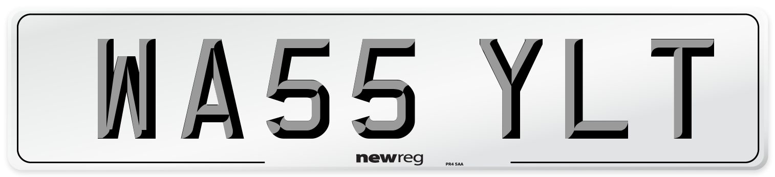WA55 YLT Number Plate from New Reg